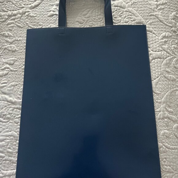 THIERRY MUGLER Blue Logo Signature Tote Bag (Unused) - Picture 2 of 2